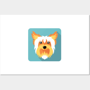 dog Yorkshire terrier icon Posters and Art